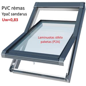 Stoglangis IGOV N23 (plastikinis, TRIGUBAS laminuotas stiklo paketas P2A)